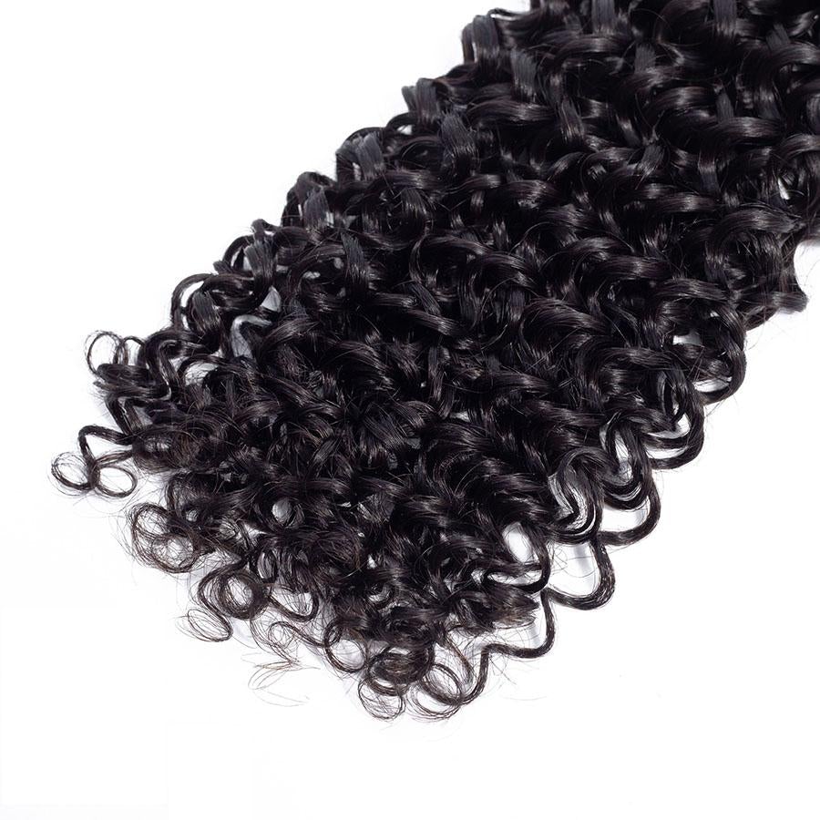 VSHOW HAIR Premium 9A Indian Human Virgin Hair Water Wave Natural Black 4 Bundles Deal - Image 7