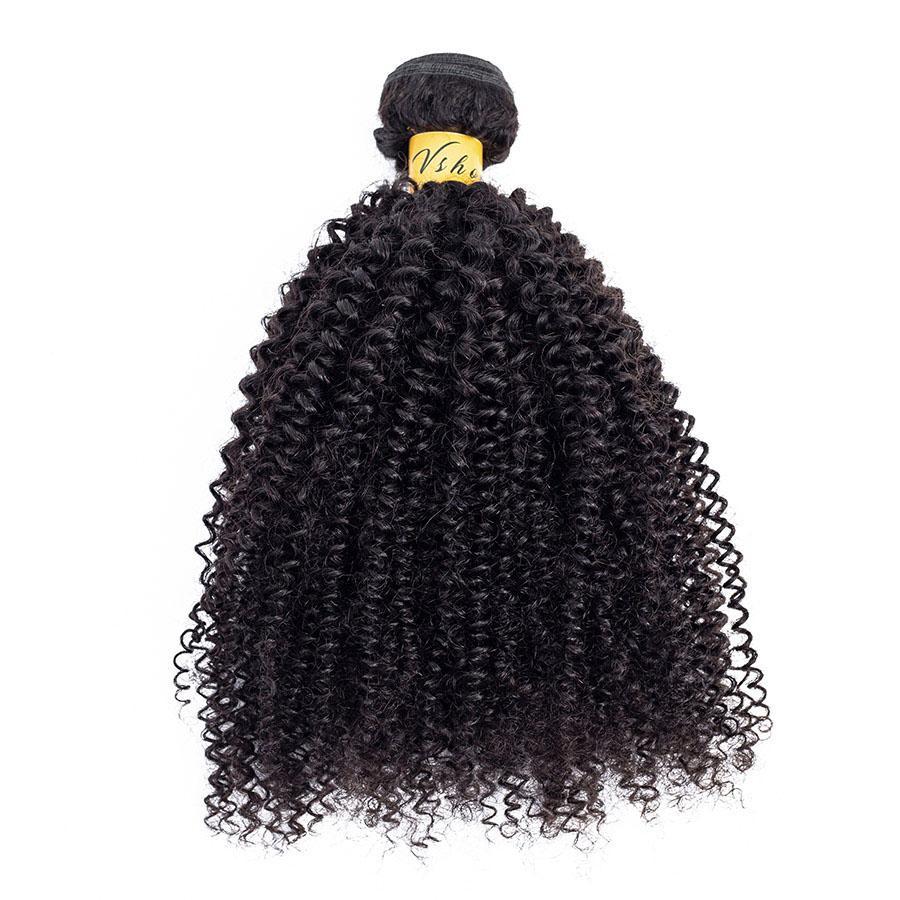 VSHOW HAIR Premium 9A Brazilian Virgin Human Hair Afro Curly 3 or 4 Bundles with Closure Popular Sizes - Image 7