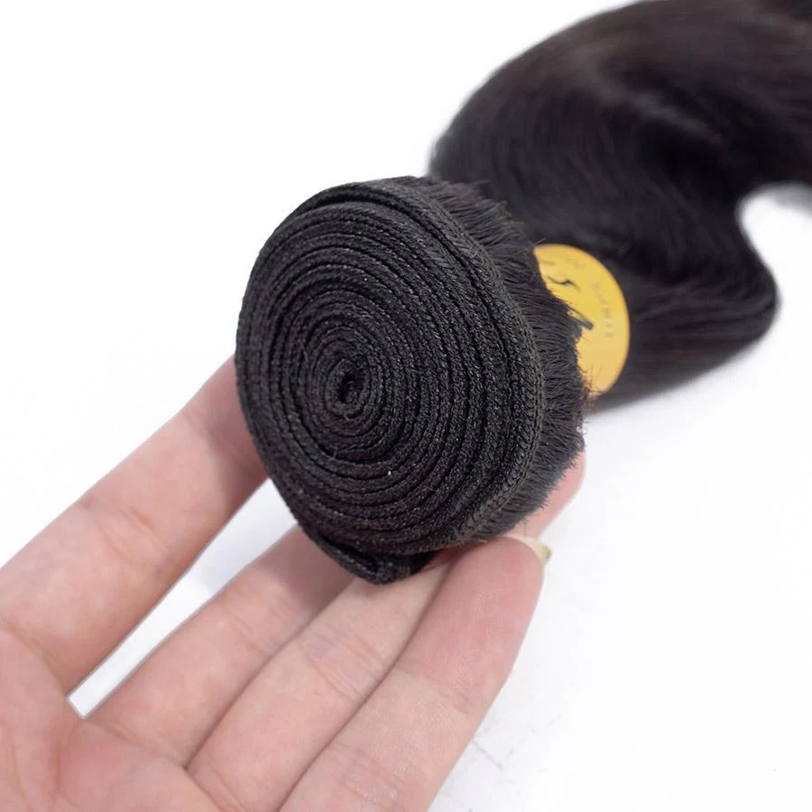 VSHOW HAIR Premium 9A Virgin Human Hair Sample Body Wave 1 or 2 Bundles Natural Black - Image 8