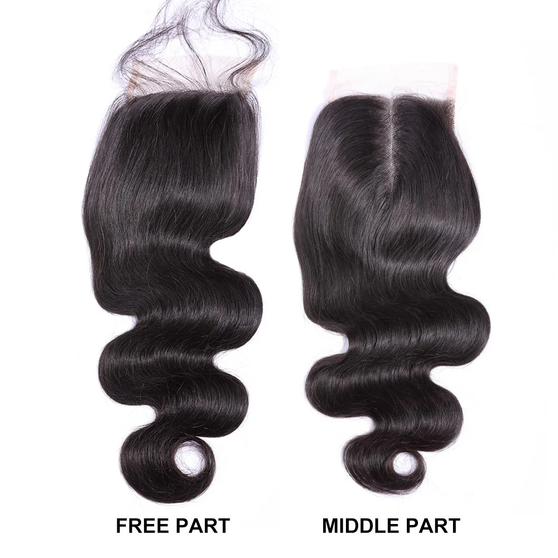 VSHOW HAIR Premium 9A Brazilian Human Virgin Hair Body Wave 4 Bundles with Pre Plucked Closure Deal Natural Black - Image 5