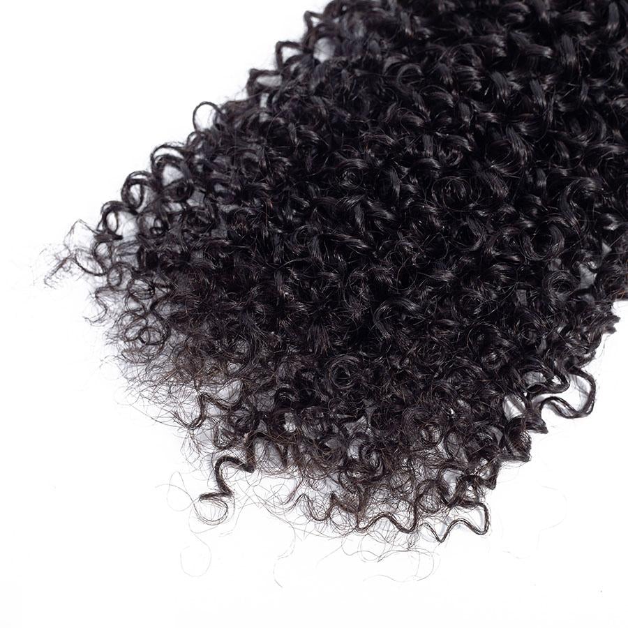 VSHOW HAIR Premium 9A Brazilian Human Virgin Hair Kinky Curly Natural Black 3 Bundles Deal - Image 9