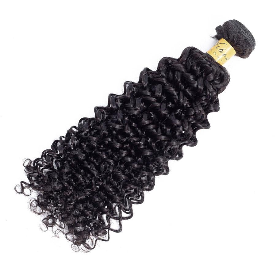 VSHOW HAIR Premium 9A Brazilian Human Virgin Hair Water Wave Natural Black 3 Bundles Deal - Image 3