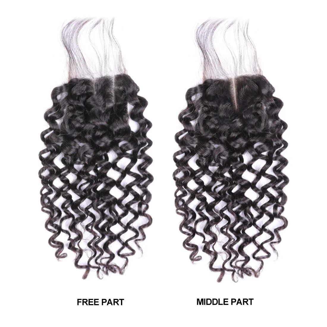 VSHOW HAIR Premium 9A Peruvian Human Virgin Hair Water Wave 4 Bundles with Pre Plucked Closure Deal Natural Black - Image 5