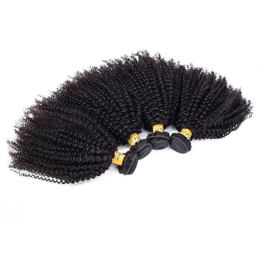 VSHOW HAIR Premium 9A Malaysian Virgin Human Hair Afro Curly 3 or 4 Bundles with Closure Popular Sizes - Image 6