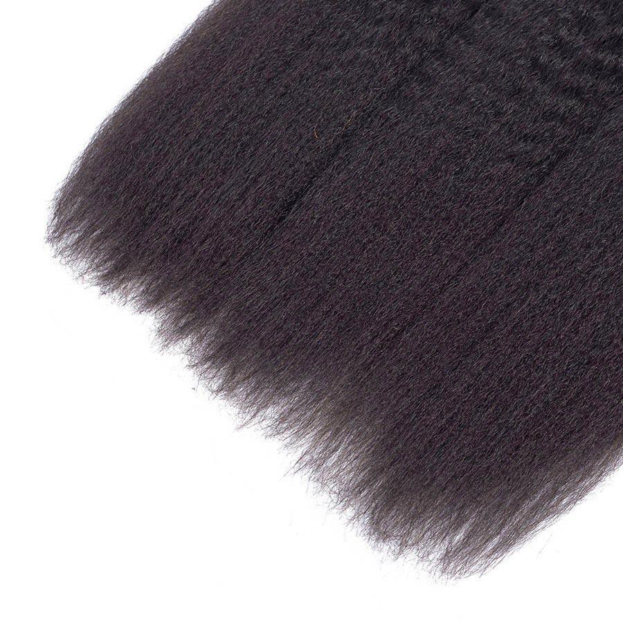 VSHOW HAIR Premium 9A Malaysian Human Virgin Hair YaKi Natural Black 4 Bundles Deal - Image 7