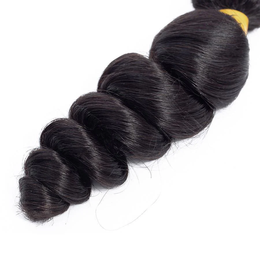 VSHOW HAIR Premium 9A Mongolian Virgin Human Hair Loose Wave 3 or 4 Bundles with Closure Popular Sizes - Image 7
