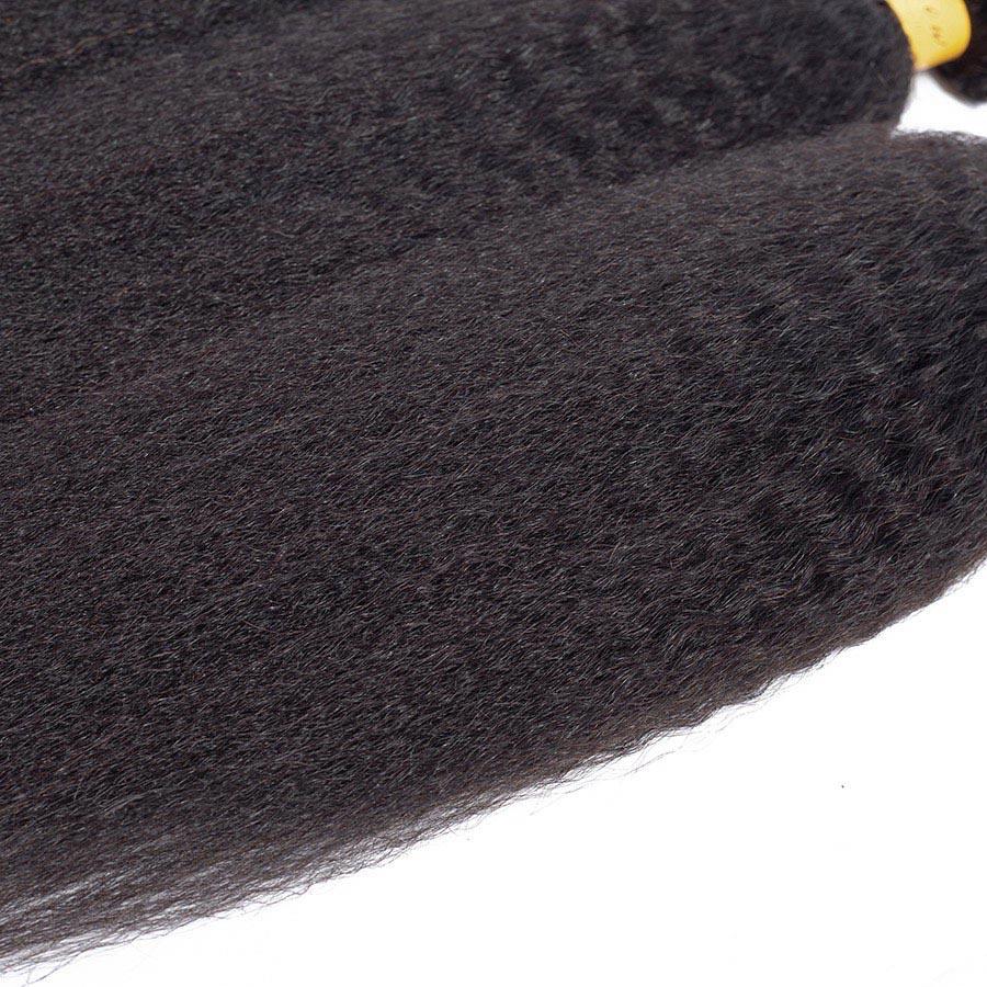 VSHOW HAIR Premium 9A Mongolian Human Virgin Hair YaKi Natural Black 3 Bundles Deal - Image 7