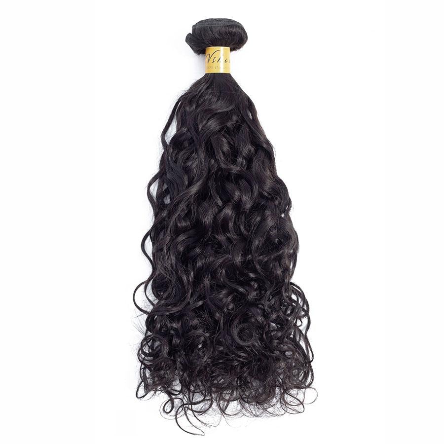 VSHOW HAIR Premium 9A Brazilian Human Virgin Hair Natural Wave Natural Black 3 Bundles Deal - Image 5