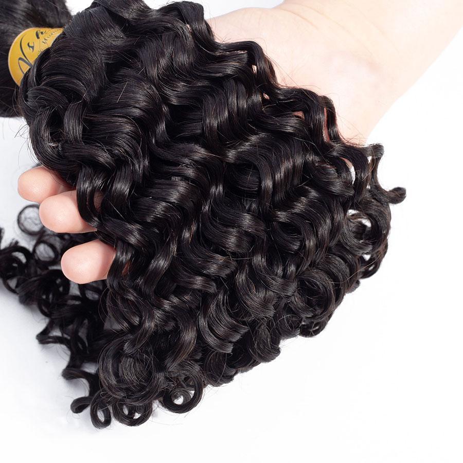 VSHOW HAIR Premium 9A Virgin Human Hair Sample Natural Wave 1 or 2 Bundles Natural Black - Image 6